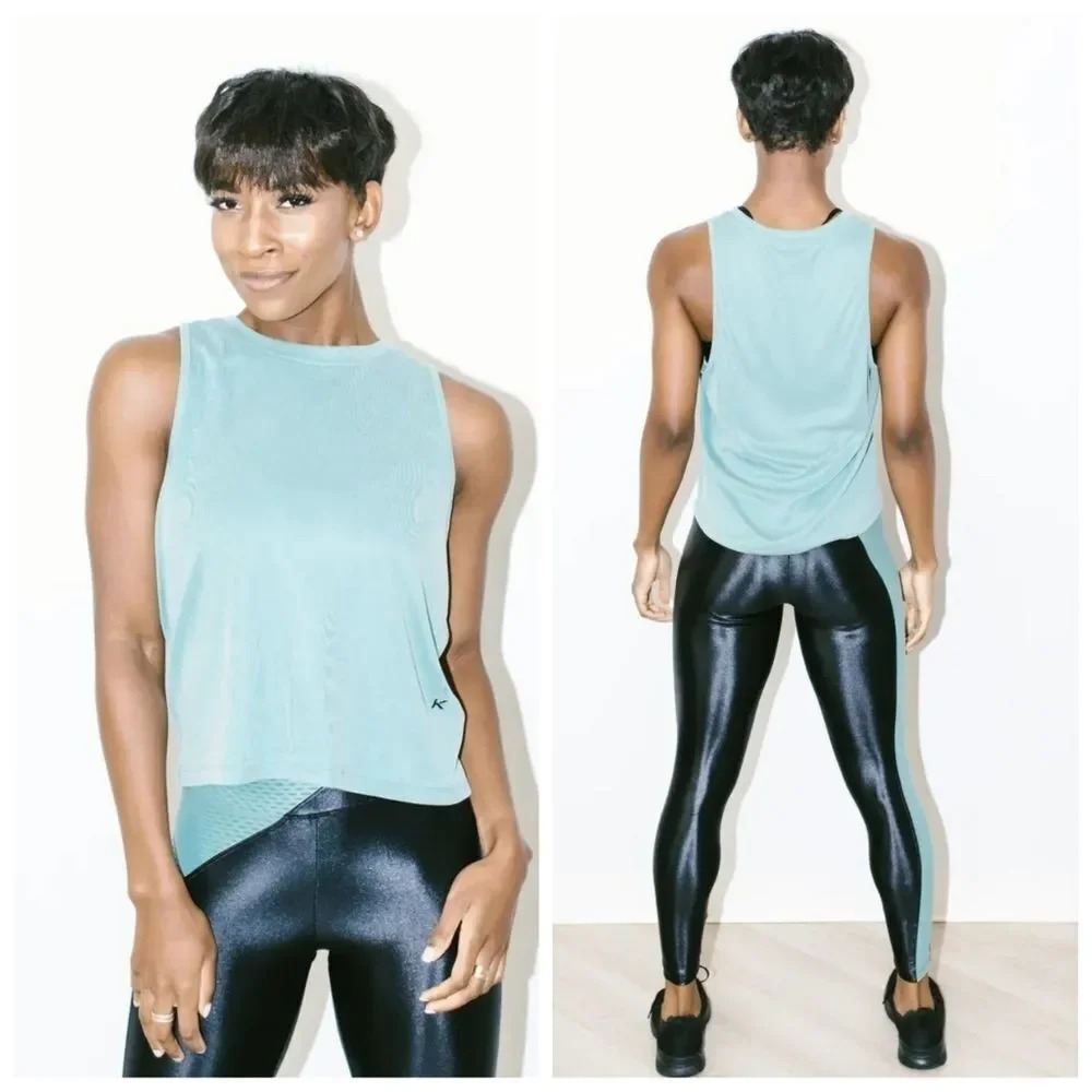 Koral Muscle Marlow Tank Top Aquamarine